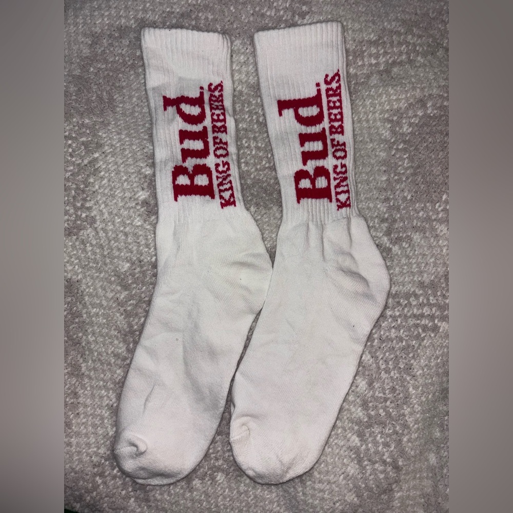 BUDWEISER KING OF BEER CREW SOCKS